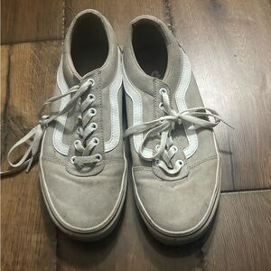 Classic Beige and White Women’s Sneakers